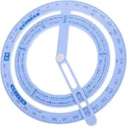 Generic 4pcs Protractor Measuring Tool with Rotating Indicator for and Woodworking Projects Precision Hand Gauge Ruler for School Use