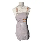 TBH Schwarz Professional Apron, Hair Stylist Apron, Adjustable Cross Back, Grey