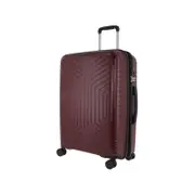 Pierre Cardin 65cm Medium Hard-Shell Travel Suitcase Burgundy 89L