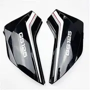 Motorcycle Battery & Tool Side Panels Compatible with Suzuki Haojue Qingqi GS125 GS 125cc Right Left Plastic Faring Parts Side Body Covers(C)