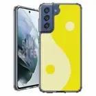 For Samsung Galaxy S20 S21 S23 S24 FE 5g TPU Case+Glass(YinYang Yellow)
