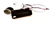 TUBE FOLDING OPTICAL READING GLASSES W CASE CLOSEOUT LOT 2 PACK +1.50 TFR4520-2