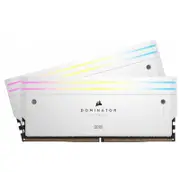 Corsair DOMINATOR® TITANIUM RGB 64GB (2x32GB) DDR5 DRAM 6000MT/s CL30 Intel XMP Memory Kit — White