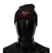 Dolce&Gabbana Men Gray Beanie Hat 100% Wool #DGLovesLondon Embroidery Solid Cap