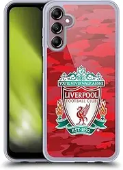 [Head Case Designs] Officially Licensed Liverpool Football Club Home Colourways Crest Camou Soft Gel Case Compatible With Samsung Galaxy A14 5G