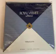 Royal Velvet by Fieldcrest Tablecloth NIP New 52 x 70 Blueish Grey Rectangle