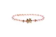 Ladies Bracelet Lancaster Jla-br-frog-6-pu Pink Golden Zircons Sterling Silver 16mm
