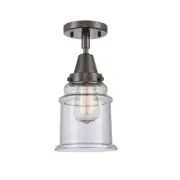 Innovations Canton 1 Light 6" Flush, LED, ORB/Seeded - 447-1C-OB-G184-LED