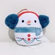 Squishmallows Christmas Ornament Manny The Snowman 4 inch Plush BNWT KellyToy