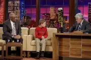 Comedian Bill Cosby 9 year old author Alec Greven during an interv- Old Photo 2
