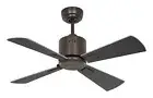 Smart Ceiling Fan with Remote Control Dc Fan Neo 92cm Bronze Wenge Silver