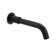 Matt Black Round Curve Basin Faucet Bubble Water Outlet Bathtub Spout Wall Mount