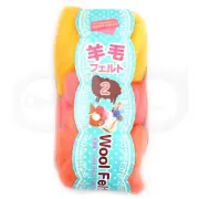 Daiso 21g Dyed Color roving Wool felt For Needle Felting Hand Spinning set#2 NEW