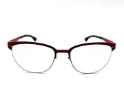 ic! Berlin The Ingenue Eyeglasses Carmine Red/Nougat / RX-Clear Lens 53mm