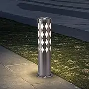 Outdoor lamp Outdoor Courtyard Road Street Light Stainless Steel Lawn Floor Rainproof Lantern Modern Cylindrical Lamppost Headlight Creative LED Lamp