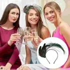 Retro Peacock Feather Headband Unique Hair Hoop Party Supplies