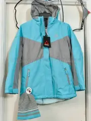Gerry Youth 3 in 1 Systems Jacket W/ Reversible Knit Beanie size L 14/16