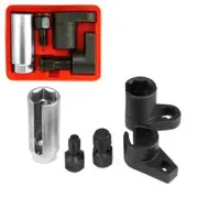 Professional 5 Pc Oxygen Sensor & Thread Chaser Set Auto Socket w/ Case