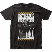 AC/DC PWR Up Poster T Shirt Mens Licensed Rock N Roll Music Band Classic Black