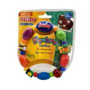 Nuby Bug-a-Loop Teether Textured Surfaces Great For Back Teeth Easy to Hold NEW