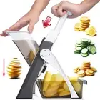 Safe Mandoline Slicer for Kitchen, Professional Vegetable Slicer Food Potato Sli