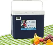 Insulated Storage Box - Car Travel Refrigerator | Portable Portable Ice Bucket | 12L Hot Cold Car Coole Box For Food | Outdoor Refrigerator | Ice Retention Food Container For Picnic Fishing For Fruit,