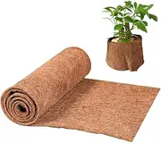 Liners 15.8x39.4 inch Cuttable Coconut Planter Liners Absorbent Coir Liner Roll Growing Mat for Hanging Flower Basket Planter Window Box Wall Troughs Large, Coir Lin