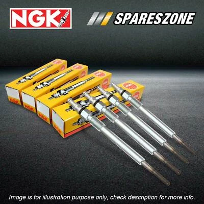 4 x NGK Metal Glow Plugs for Mazda B2200 E2200 2.2L S2 E3000 3.0L HA 4Cyl Diesel (for: Mazda)