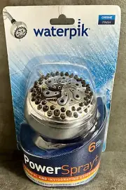 waterpik VSA-623 Chrome PowerSpray+ Showerhead, new