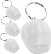 Ipetboom 4Pcs Unique Mini Construction Helmet Keychain Bag Charm Key Ring Pendant for Women Creative Idea for Parties and Everyday Use