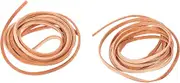 2Packs Woven Cowhide String Rope for DIY Jewelry Making Bracelets Necklaces Thick Durable Craft Accessory for Beading Creative Projects