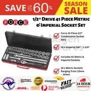 Force 1/2" Drive 41 Piece Metric & Imperial Socket Set