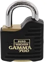 BURG-WÄCHTER Padlock, 9 mm Shackle Thickness, Ultra Hard, Drilling and Pinching Protection, Incl. 2 Keys, Gamma 700 55 SB