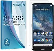 [MEZON] [2 Pack] Tempered Glass for Nokia 8.3 5G - Crystal Clear Premium 9H HD Screen Protector – Case Friendly, Shock Absorption (Nokia 8.3 5G, 9H)