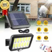 3 Modes LED Solar Light Motion Sensor Flood Lamp Outdoor Street Wall Yard Garden