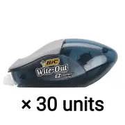 30 X BIC Wite-Out EZ Grip Correction Tape 4.2mmx10m Massive Bulk Bundle Lot