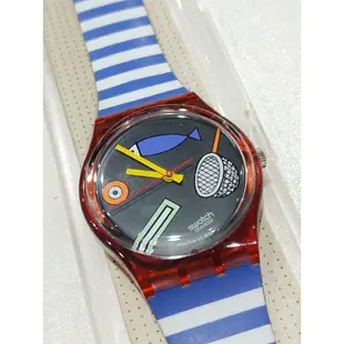 SWATCH AG1992  'Fritto misto' GR114 全新 法國設計師 普普 幾何 手表