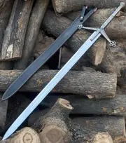 Handmade Scottish Claymore Sword with Sheath – 42" Battle-Ready Medieval Replica