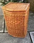 Laundry organizer basket Convenient wicker wooden basket, VseMirDoma housewarmin