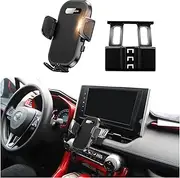 soukeo Upgraded Car Phone Holder Fits for Toyota RAV4 2019-2024 Auto Accessories,Cradles Adjustable Cell Phone Mount for 4-7 in Phones