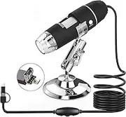 Tobo USB Microscope Camera 40X to 1000X, Cainda Digital Microscope with Metal Stand & Carrying Case, Compatible with Android Windows Linux Mac, Portable Microscope Camera for Kids Students Adults 3x1 - TD-584IM-01