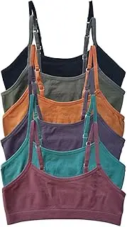 [Caramel Cantina] Big Girls 6 Pack Seamless Training Comfort Bras