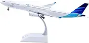 Pre-Built Model Aircraft 31CM Scale Civilian Aircraft Model 1/200 for Garuda Indonesia A330-300 PK-GHA Highly Detailed Airliner Model Miniature Airplane Model