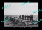OLD LARGE HISTORIC PHOTO BALGOWAN SOUTH AUSTRALIA THE TOWN JETTY c1905