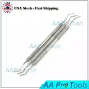 AAPRO 3 PC Dental Plastic Amalgam Composite Filling Double Ended New Instruments
