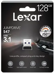 Lexar USB 3.1 32GB 64GB 128GB Flash Drive JumpDrive S47 Memory Stick (250MB/s) - LJDS47