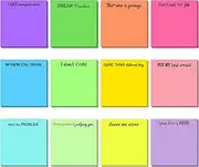 12 Snarky Sticky Notes with Funny Complaining Quotes - Vibrant 3 x 3 Inch Memo Pads for Office Supplies and Colleagues (Stylish)