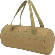 Eigell Tent Stakes Storage Bag Carrying Bag Reusable Case Pockets Tent Peg Bag Ground Nail Carry Bag for Tent Outdoor Home Gardening, Khaki