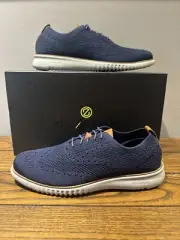 Cole Haan Men's 2.ZeroGrand Stitchlite Oxford Blue/Gray Style C27569 New 8