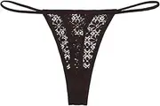 [Banamic] Lace Thongs for Women Thong Underwear Low Rise G-String Thong Sexy Panties